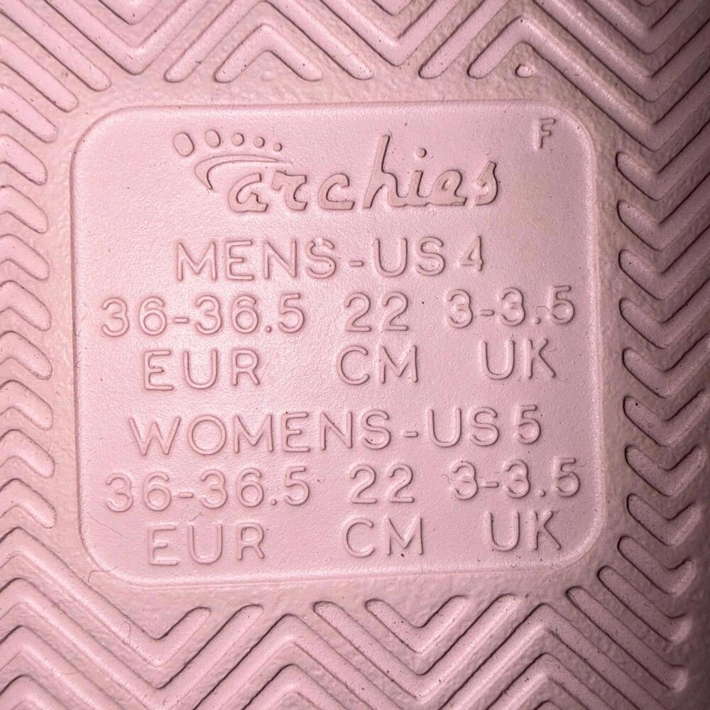 Archies Thongs Light Pink Outdoor Waterproof Flip Flops for Men & Women Size 4/5 - Picture 4 of 9